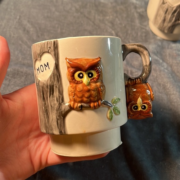 Mom, Dad, Son Owl Mugs - Picture 2 of 4